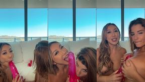 latina & asian lesbian joi nicole doshi la sirena