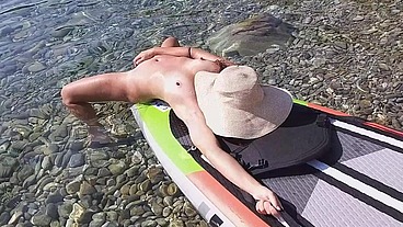 Anal Orgasm on SUP in wild
