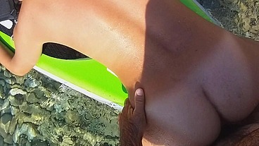 Anal Orgasm on SUP in wild
