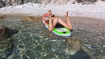 Anal Orgasm on SUP in wild