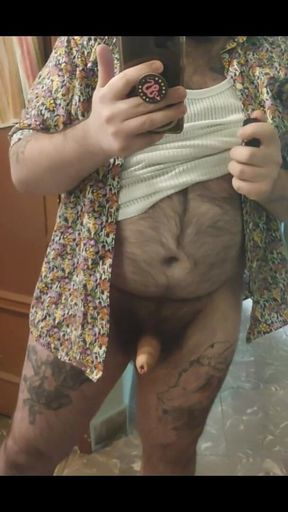 Just Couldn't Oppose Wanking in Front of This Huge Fucking Mirror