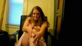 Shameless chubby teen shows me her asshole on webcam