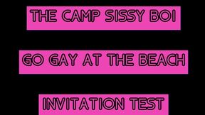 the camp sissy boi invitation test comment if you complete it
