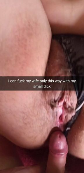 My hubby&#039;s cock is so small, he can&#039;t even rub my pussy!
