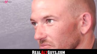 RealAltGuys.com - Inked punk rock homo tugs his big hard dick with intense strokes