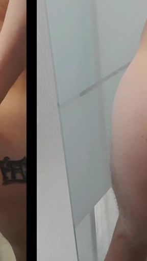 Emotional moment from "testing a bdsm ball 50 anal hook in her ass"