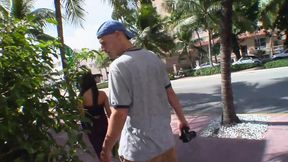 Big-boobbed blonde MILF gets picked up and pounded