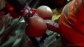 Selina Yields to Jackie Chans Domination in Hot Hentai Tryst