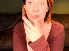 Pretty redhead webcam masturbation show