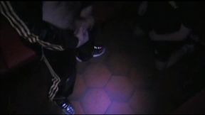 2 scally boys fuck in sneakers and joggin on backroom