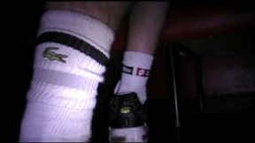 2 scally boys fuck in sneakers and joggin on backroom