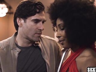 Tiny melons black cheater Olivia Jay banged her large knob lover Ken Feels