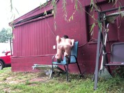 RISKY OUTDOOR PISSING AND KINKY NAKED PLAY