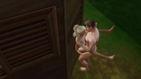 Накачанный мен случайно зашел в душ к аборигенке и не удержался от теста ее дырочек