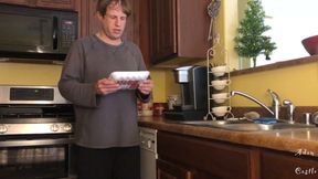 Breakfast sausage anal masturbation fuck