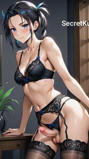 Cutiepie Futanari Kitchen Quickie Secret Fuck AI Generated   Clip 3