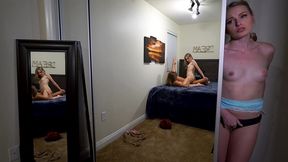 voyeur stepsister watches two hot lesbians scissor each outher to loud orgasms