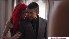 Trans jenna gargles and gf share a prick