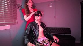 anal prolapse in barbershop!