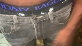 Holding Pee But Bladder Bulge Desperate Teen Omorashi
