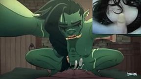 Cursed Prince's Busty Wife - Animated Hentai POV