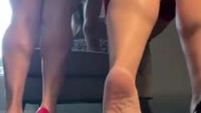 StoneyMerlot xmas heel tease