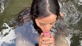 Hot wife in outdoor hot tub snatches pounded in doggy