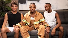 Gaming buds Brandon Dallas and Kai enjoy a 3some