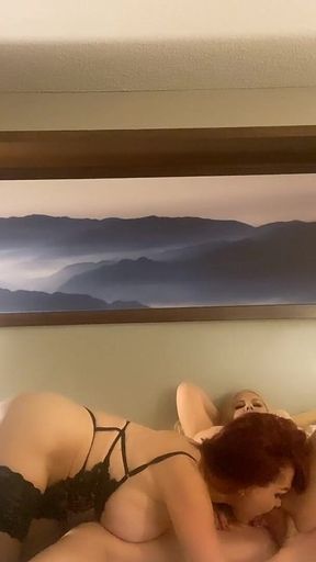 Karen Fisher and Vanessa Lesbian Phone Video