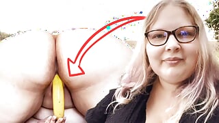 Fat Teen Girl  with Hugh Tits fucks Outdoor!!