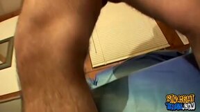 ”Straight thug strokes his heavy dick until cum sprays out”