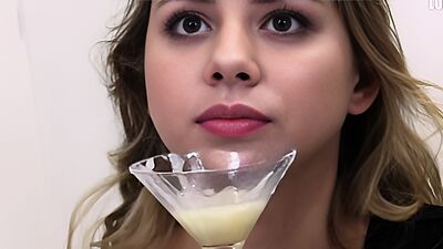 Premium Bukkake - Julie Red swallows 54 huge mouthful cum loads