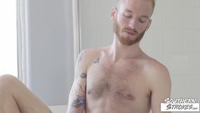 SOUTHERNSTROKES Blond Twink Declan Moore Masturbates Solo