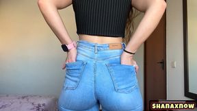 tight jeans fetish mommy role play tiny man in my pants