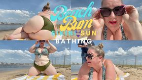 Beach Bum Bikini Sun Bathing