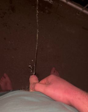 Peeing on my balcony