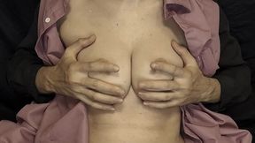 How Soft And Huge Tits You Hide Under Your Shirt! // Tits Massage