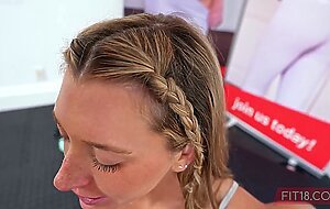 FIT18 - Addison Vodka - 57kg - Skinny Blonde American Amateur In Yoga Pants - 60FPS