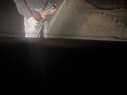 Cum on the road