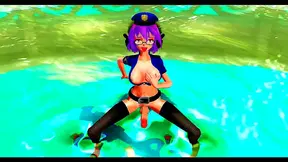 Futa Goddesses Tease with Seductive Tails in Hot Animated Showdown