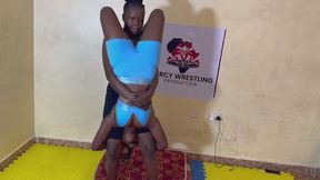 Pile driver between Felisha and shiro