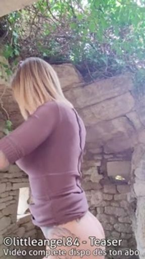 Littleangel84 - Défi chasse à l'inconnu à Gordes : sodomisée par une bite énorme! TEASER