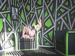 Madden looking good in a fishnet