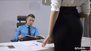 Sexy secretary Sheri Vi seduces her boss and fucks him