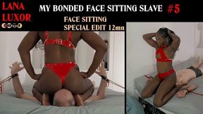 LANA LUXOR in sexy RED PVC BIKINI SITS on the FRENCH SLAVE's FACE (ASS SMOTHER edit) 480p