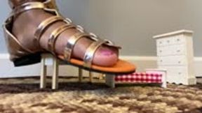 Giantess special effects - giantess destroys tiny human studio apartment 1080, shrinking fetish, crush, foot domination