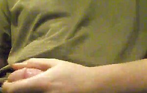 Massaging Big Cock with Oil until Intense Orgasm