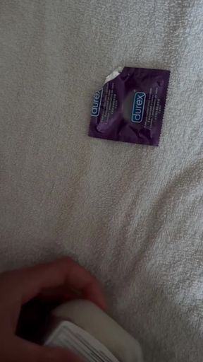 Jerking off in My Full Uniform with a Toy Wearing a Condom to Fill for a Follower!