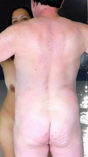 Jaw-dropping moment from "NIGHT SHOW IN NUDIST CAMP WITH ADAMANDEVE AND LUPO"