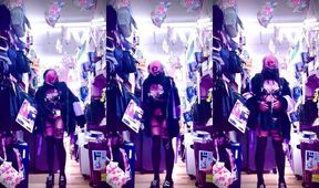 Kawaii Femboy Ass Destroyed Electric Shock Gush in Public Shop